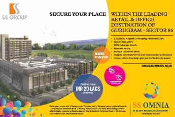 Pay 30% now and 70% later at SS Omnia in Gurgaon